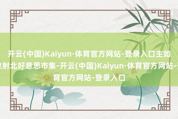 开云(中国)Kaiyun·体育官方网站-登录入口主如若为了放射北好意思市集-开云(中国)Kaiyun·体育官方网站-登录入口